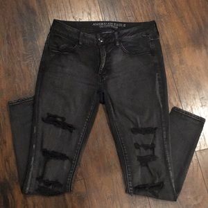 Black AE distressed jeans